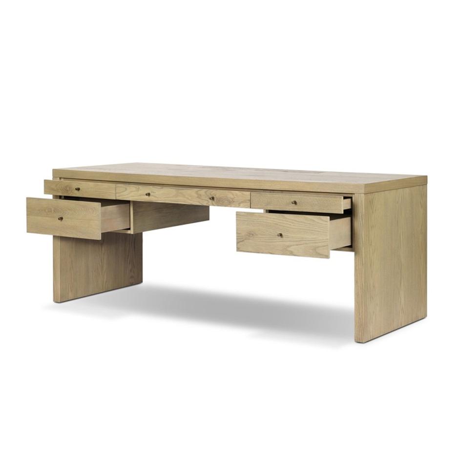 Torrington Desk - Sandy Oak Resawn by Four Hands