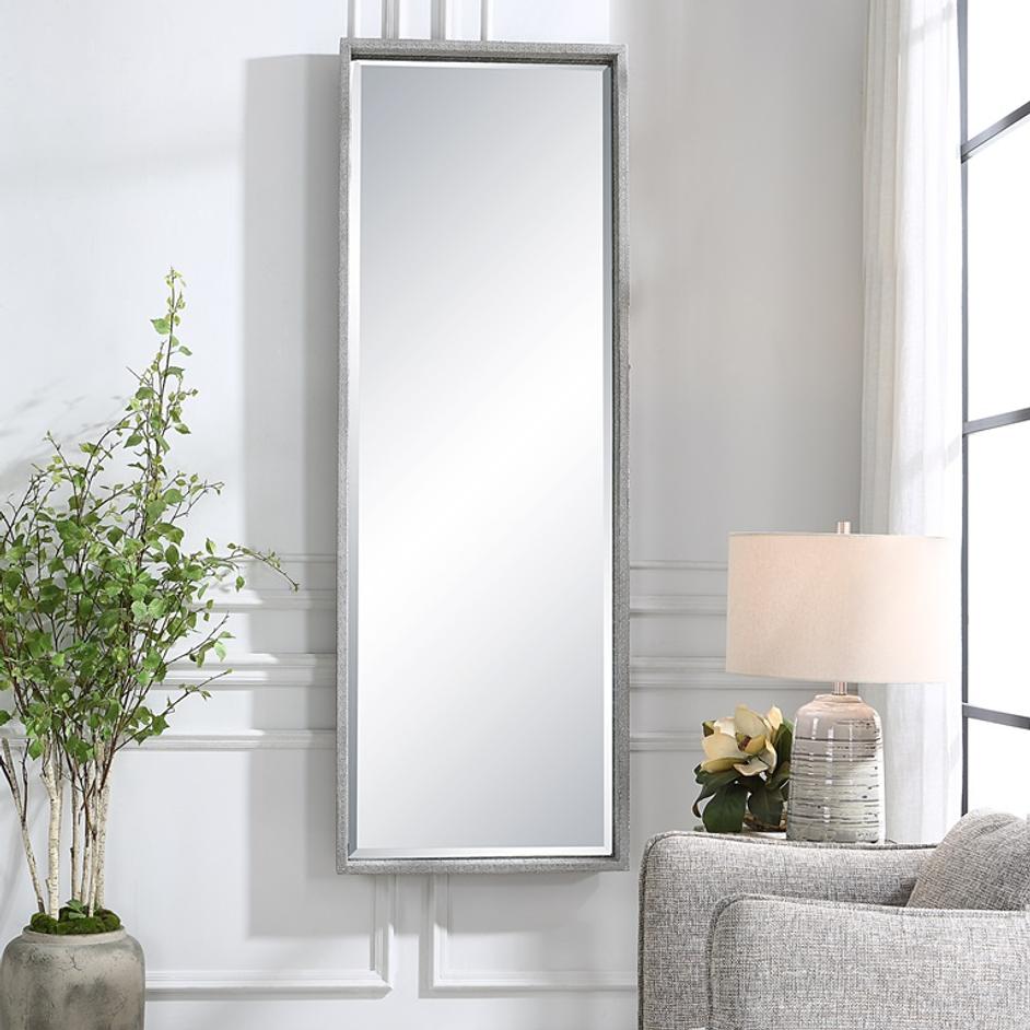 Omega Oversized Silver Mirror by Uttermost