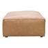 FORM OTTOMAN SONORAN TAN LEATHER by Moes Home
