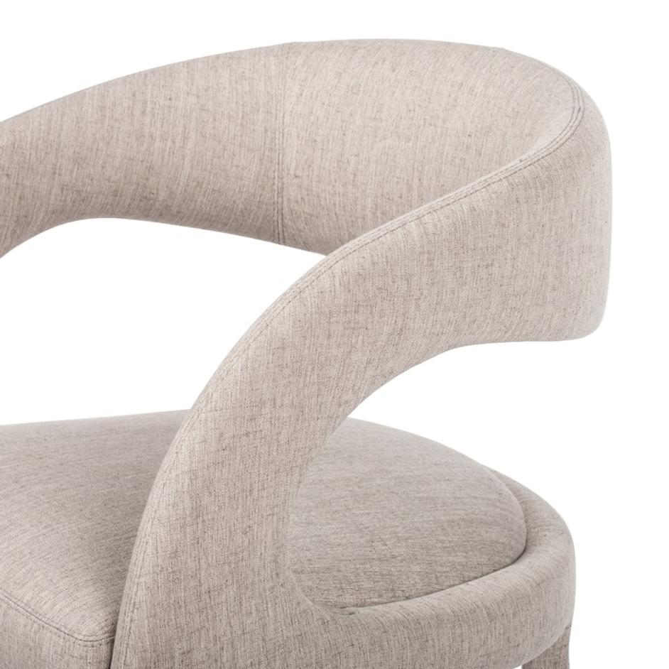 Hawkins Stool In Savile Flannel In Bar by FOUR HANDS