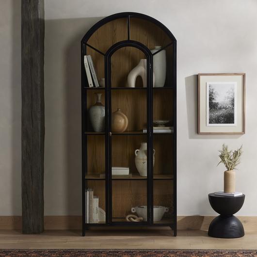 Belmont Cabinet Oak In Black by FOUR HANDS