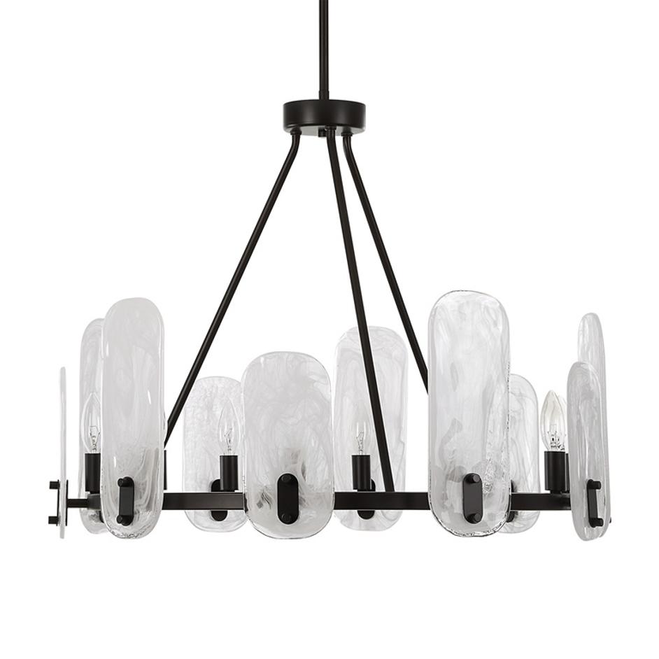 Ellipse 10 Light Dark Bronze Chandelier by Uttermost