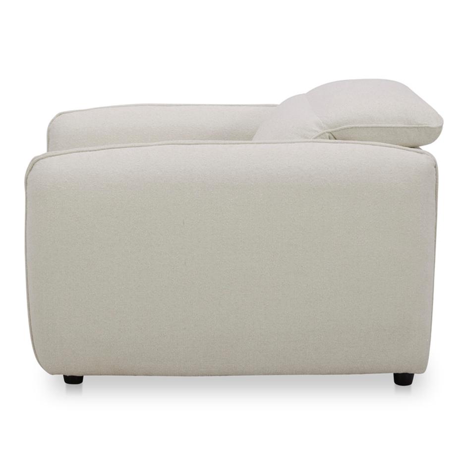 Eli Power Recliner Chair Warm White by Moes Home