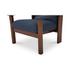 Parker Lounge Chair Dark Blue by Moes Home