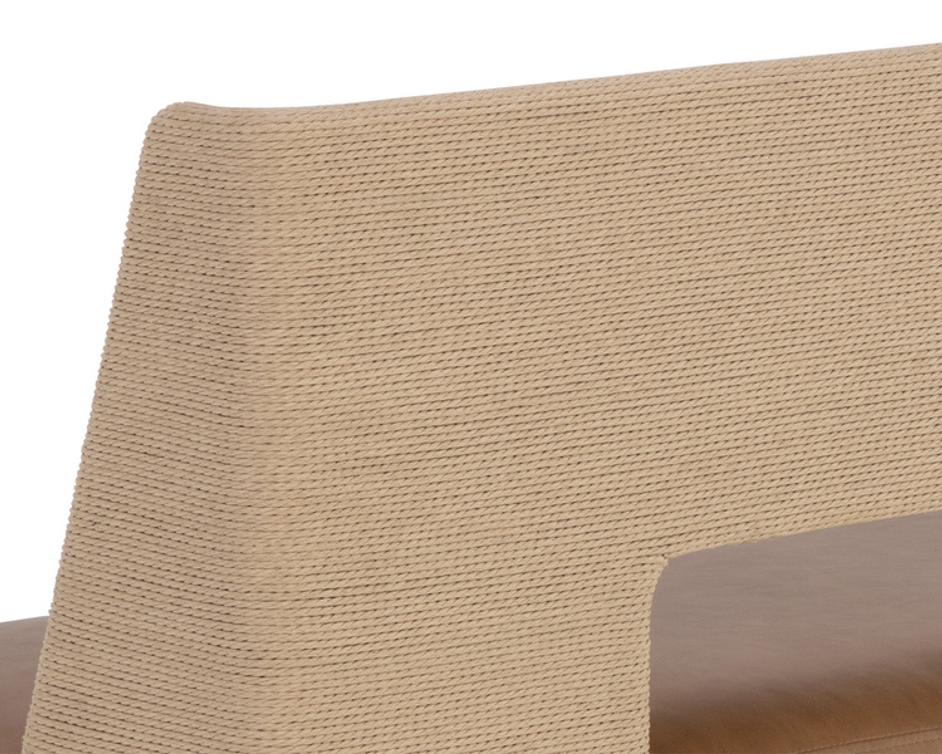 BROCCO BANQUETTE - MILLIKEN COGNAC by Sunpan