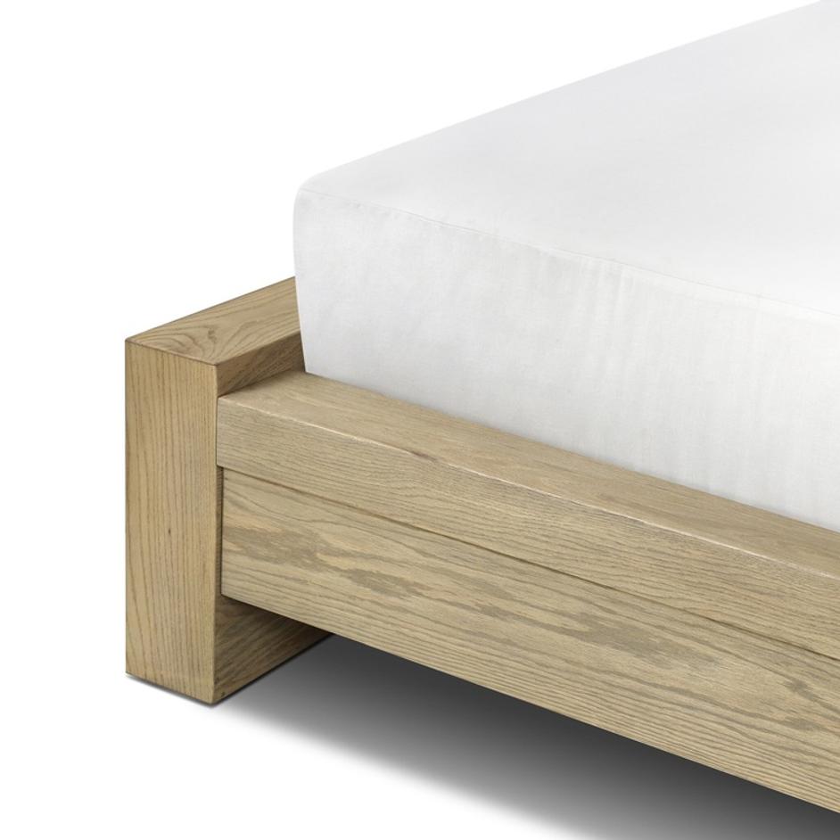 Torrington King Bed - Sandy Oak Resawn by Four Hands