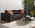 ANAKIN SOFA - LIGHT OAK - TUSCANY WARM BLACK LEATHER by Sunpan