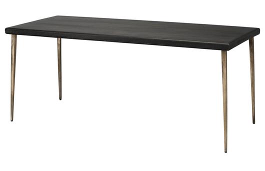 Farmhouse Wood Dining Table, Black by Jamie Young