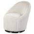 Crue White Swivel Chair by Uttermost