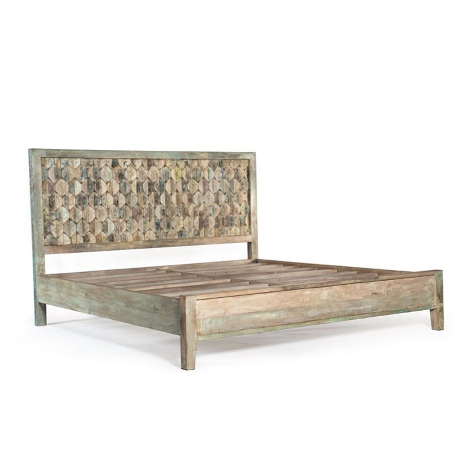 Ibiza Reclaimed Wood King Bed by Home Trends & Design