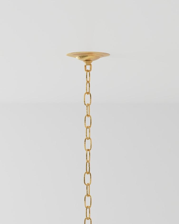 Agavé Americana Gold Chandelier In Dark Contemporary Gold Leaf by Currey & Company