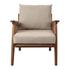 Teramo Rattan Accent Arm Chair In Mid Brown by New Pacific Direct