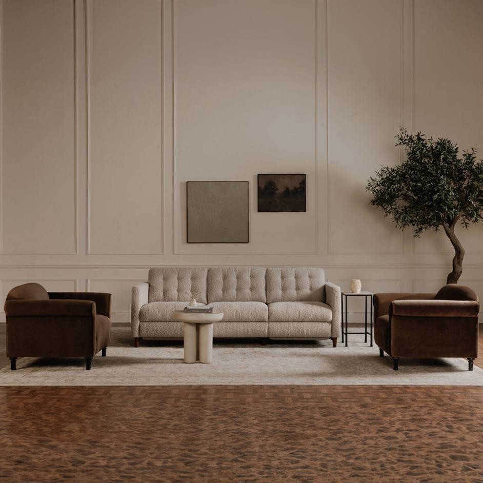 Rocca Side Table Cream by Moes Home