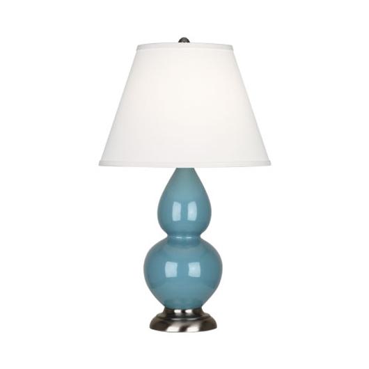 Steel Blue Small Double Gourd Accent Lamp by Robert Abbey