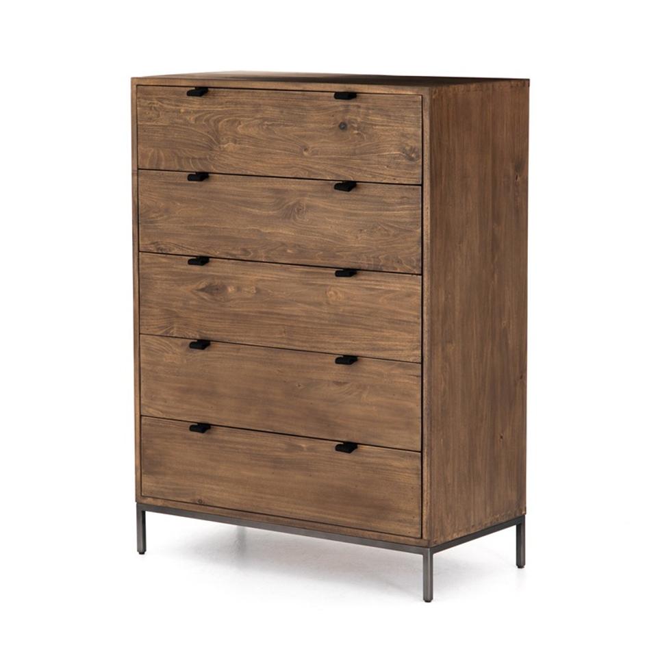 Trey 5 Drawer Dresser - Auburn Poplar by Four Hands