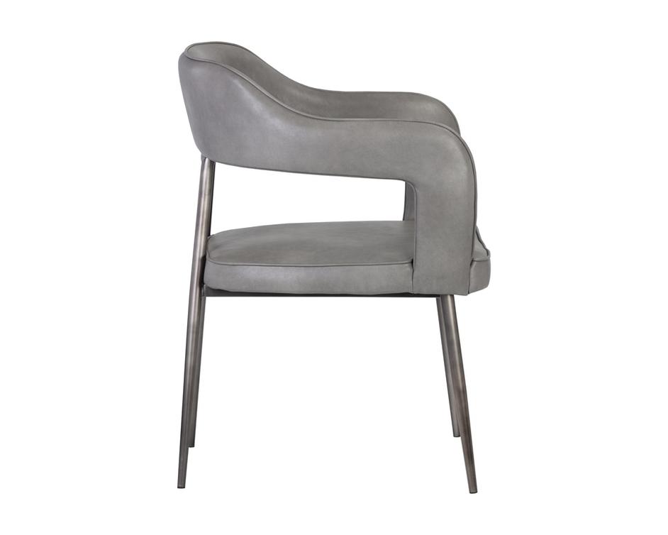 Kenny Dining Armchair - Bravo Metal by Sunpan