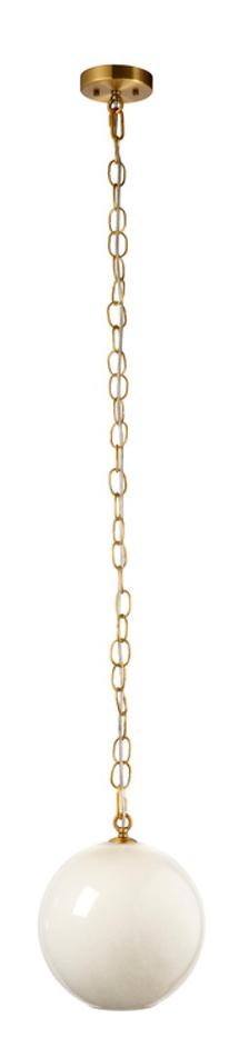 Camber 1-Light Blown Glass Pendant, Taupe by Jamie Young