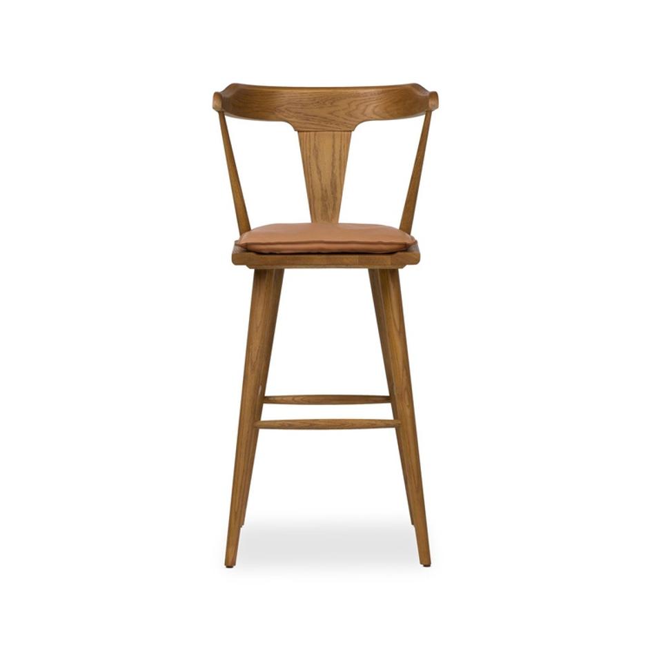 Ripley Bar + Counter Stool - Whiskey Saddle by Four Hands