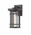 Jordan 1 Light Outdoor Wall Sconce in Black Finish by Z-Lite