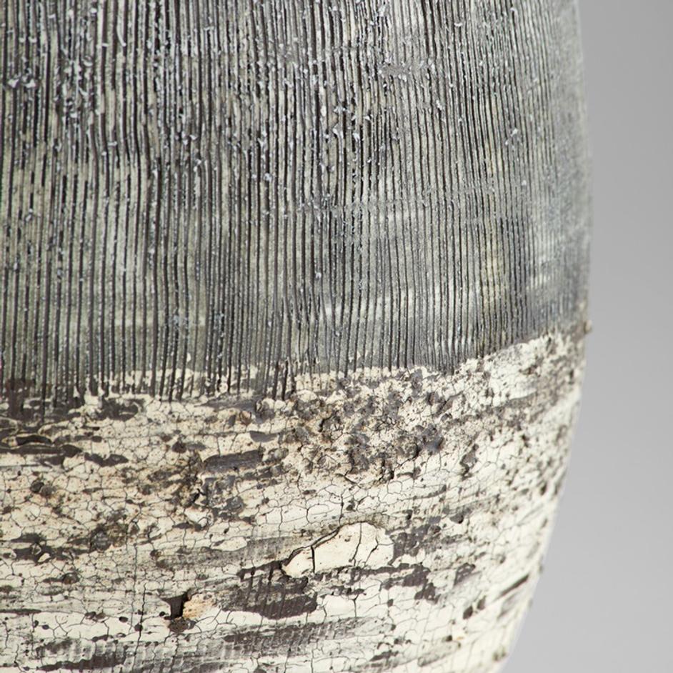 Calypso Vase | Off White | Brown - Large by Cyan Design