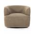 Mila Swivel Chair In Sheepskin Camel by FOUR HANDS