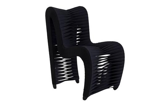 Seat Belt Dining Chair, Black/Black by PHILLIPS COLLECTION