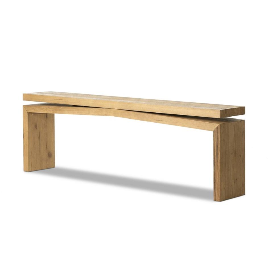Matthes Console Table - 94" - Worn Oak Veneer by Four Hands