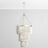 Amanda Beaded Chandelier White by Classic Home