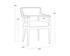 BRYLEA DINING ARMCHAIR - ASH GREY - LINOSO IVORY by Sunpan