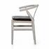 Muestra Dining Chair W Cushion In Wth Grey by FOUR HANDS