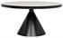 Cone Dining Table, Black Steel by Noir Furniture