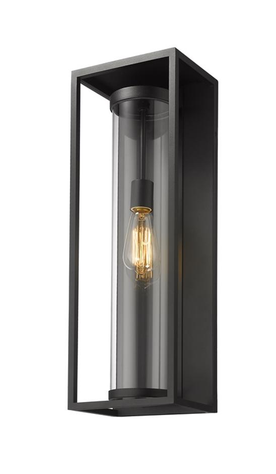 Dunbroch 1 Light Outdoor Wall Sconce in Black Finish by Z-Lite