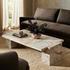 Romano Coffee Table In Desert Taupe Marble by Four Hands