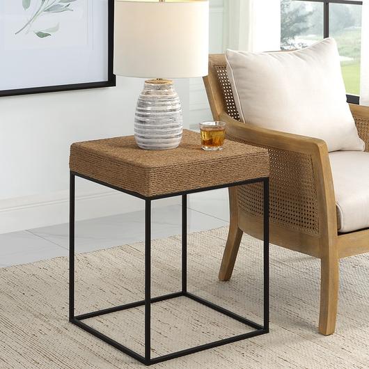 Laramie Rustic Rope Accent Table by Uttermost