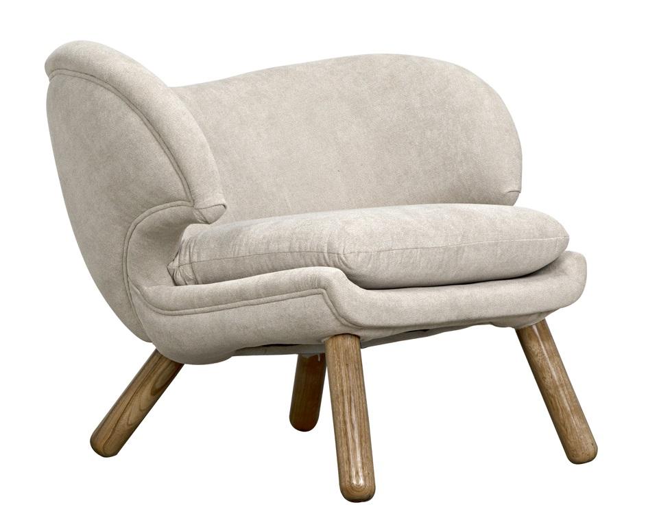 Valerie Chair with Wheat Fabric by Noir Furniture