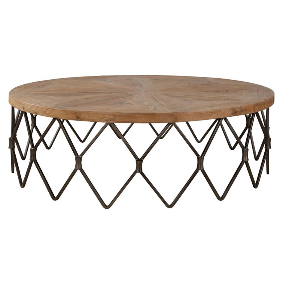 Chain Reaction Wooden Coffee Table by Uttermost
