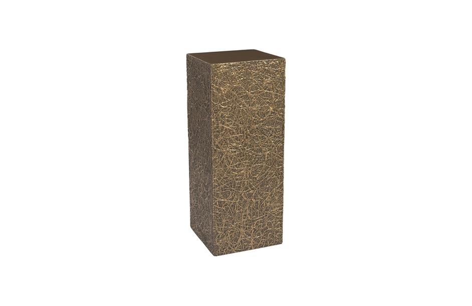 String Theory Pedestal, Bronze, Medium by PHILLIPS COLLECTION