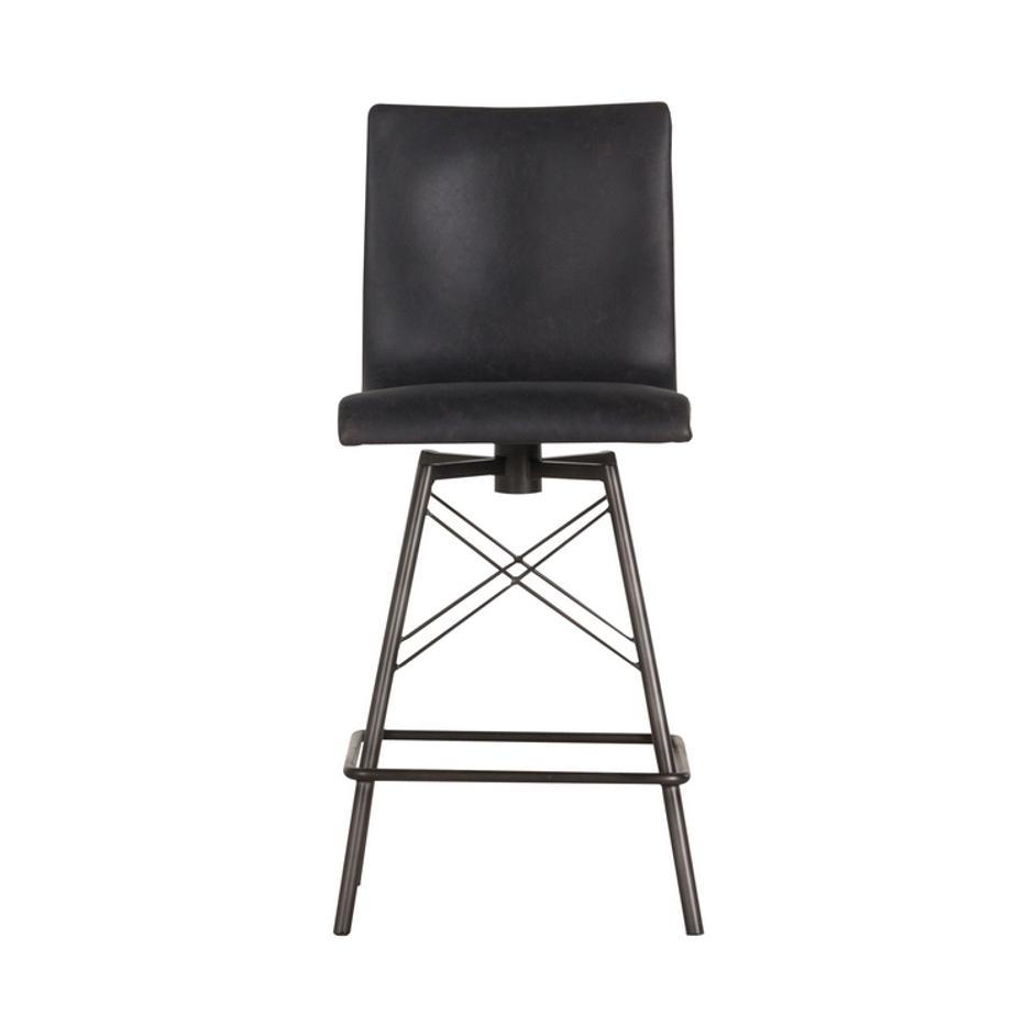 Diaw Counter Stool-Rialto Ebony by FOUR HANDS