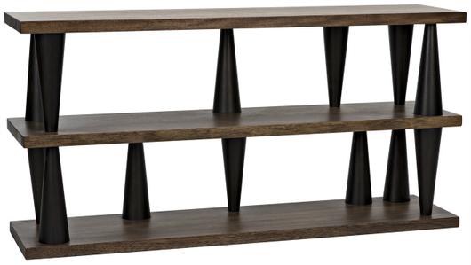 Mood Console, Ebony and Dark Walnut by Noir Furniture