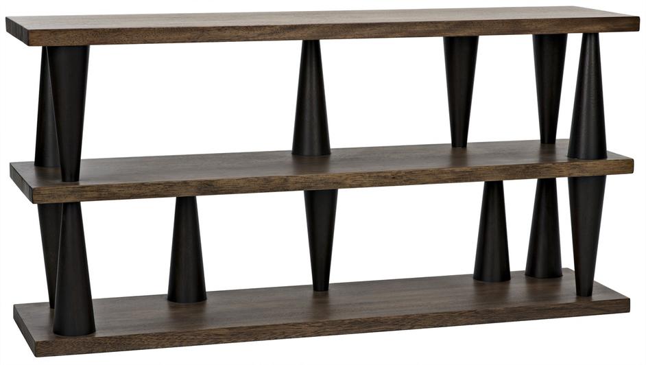 Mood Console, Ebony and Dark Walnut by Noir Furniture