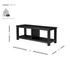 Tiburon KD TV Bench, Alto Black  by New Pacific Direct