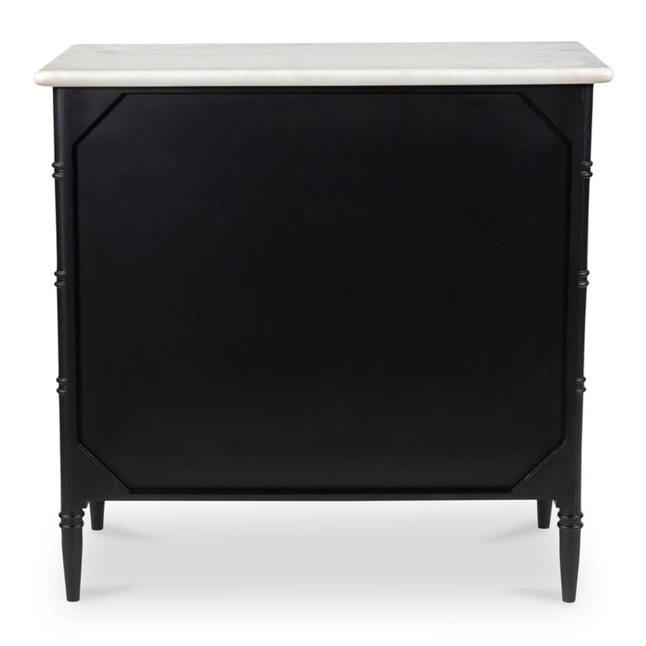 Eleanor 5 Drawer Chest Black by Moes Home