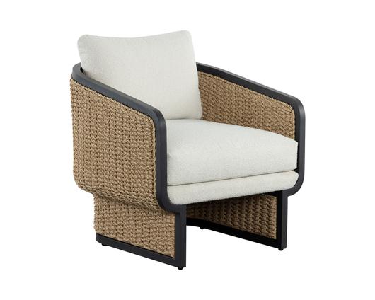 OLBIA LOUNGE CHAIR - LOUIS CREAM by Sunpan