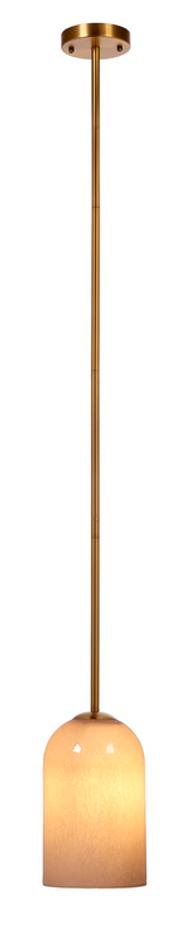 Holt 1-Light Glass Pendant, Taupe by Jamie Young