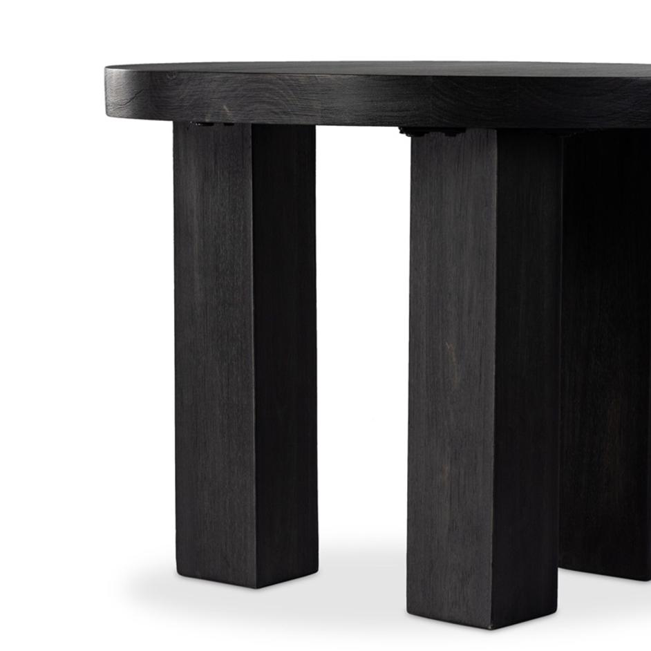Mesa End Table - Ebony Parawood by Four Hands