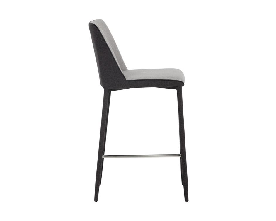 Renee Counter Stool - Armour Grey / Dark Slate by Sunpan