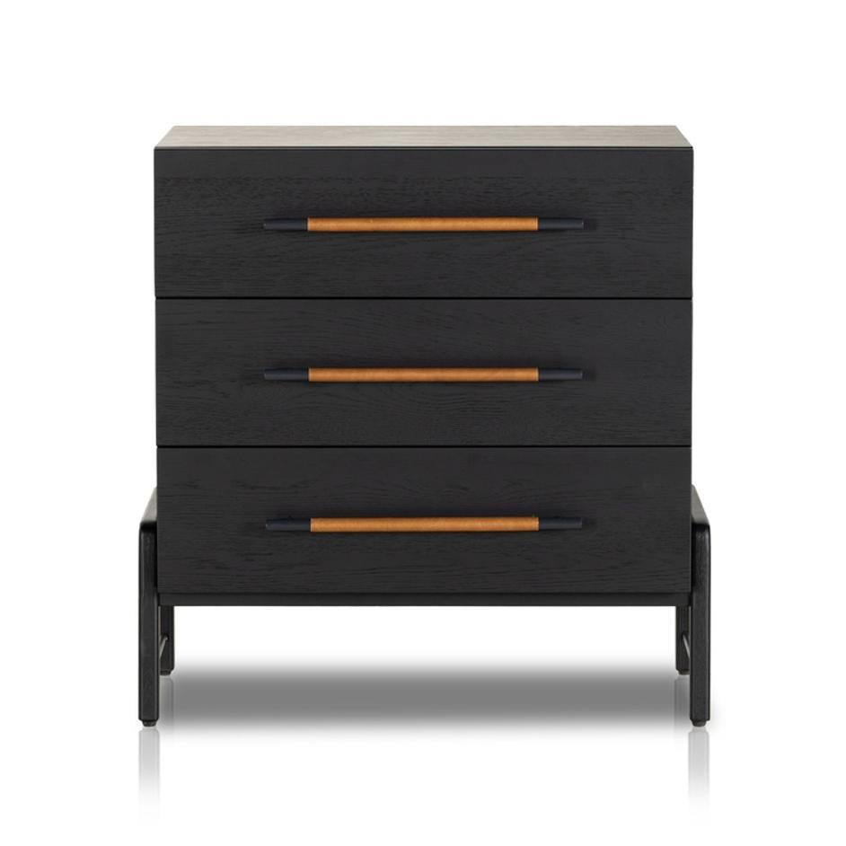 Rosedale 3 Drawer Dresser - Ebony Oak Veneer by Four Hands