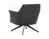 CROSBY SWIVEL LOUNGE CHAIR - ALPINE BLACK LEATHER by Sunpan