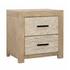 Hampton Nightstand Double Drawer by Curated Collections