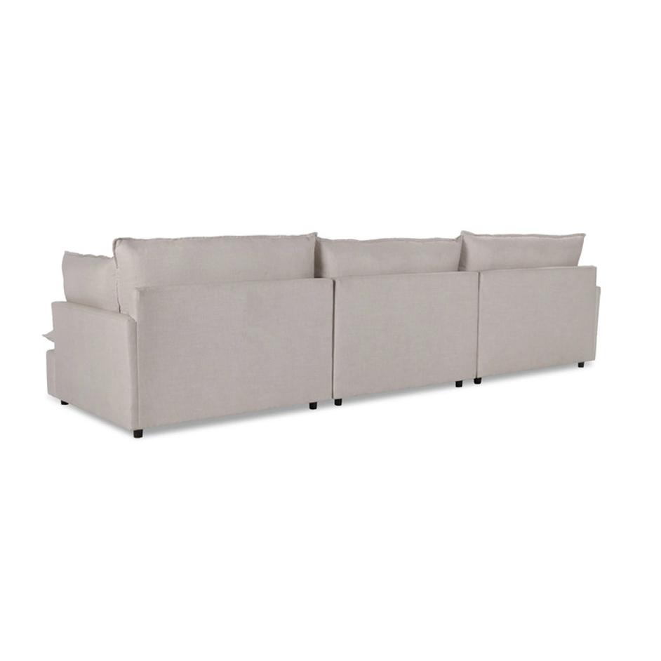 Caplan Upholstered 3pc Modular Sectional Dawn by Classic Home